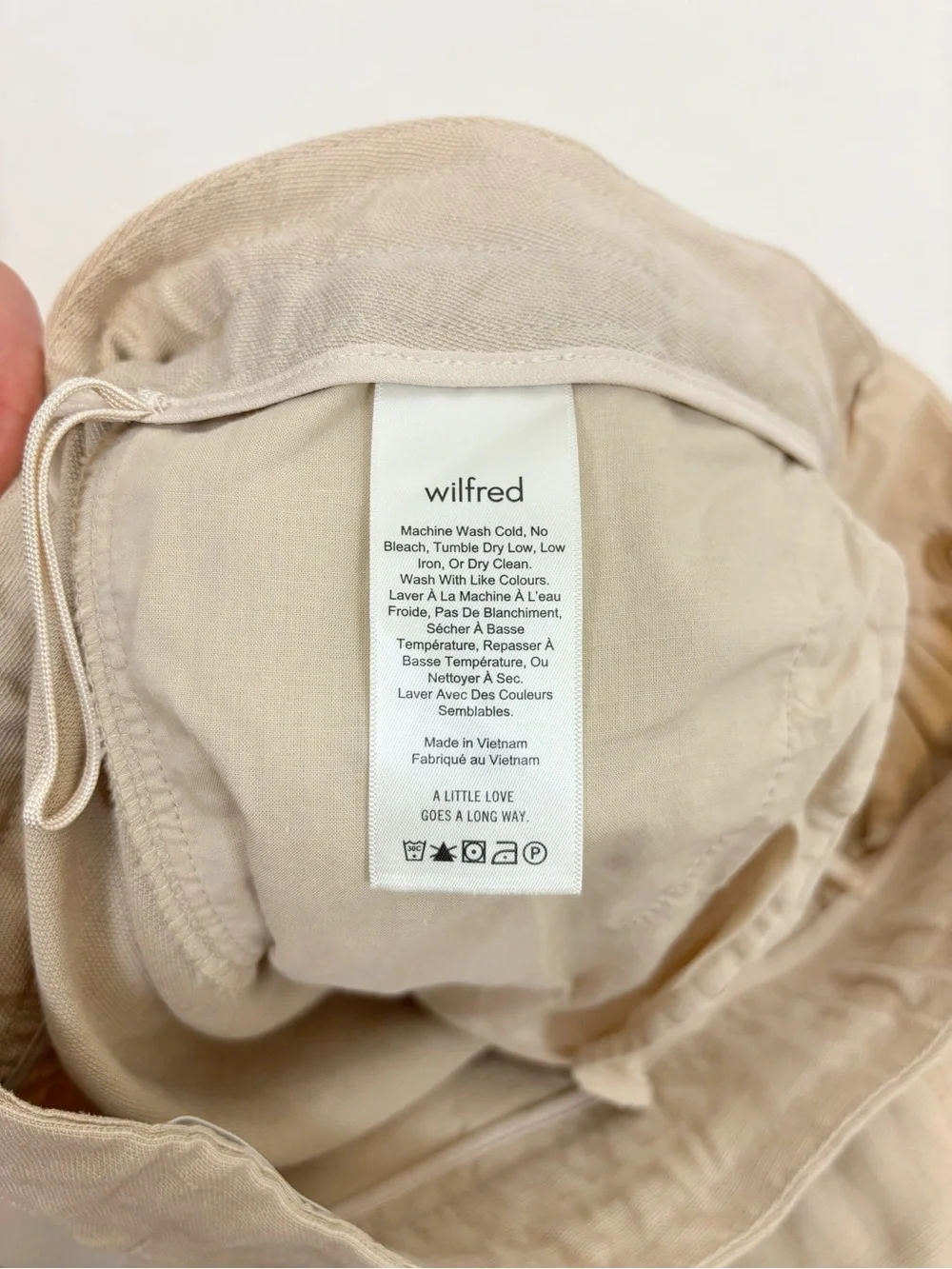 Aritzia Wilfred Allant Cropped Linen Pant Size 2